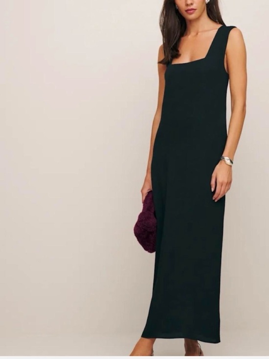 Reformation Dresses & Skirts - Reformation Black Square-Neck Slip Dress